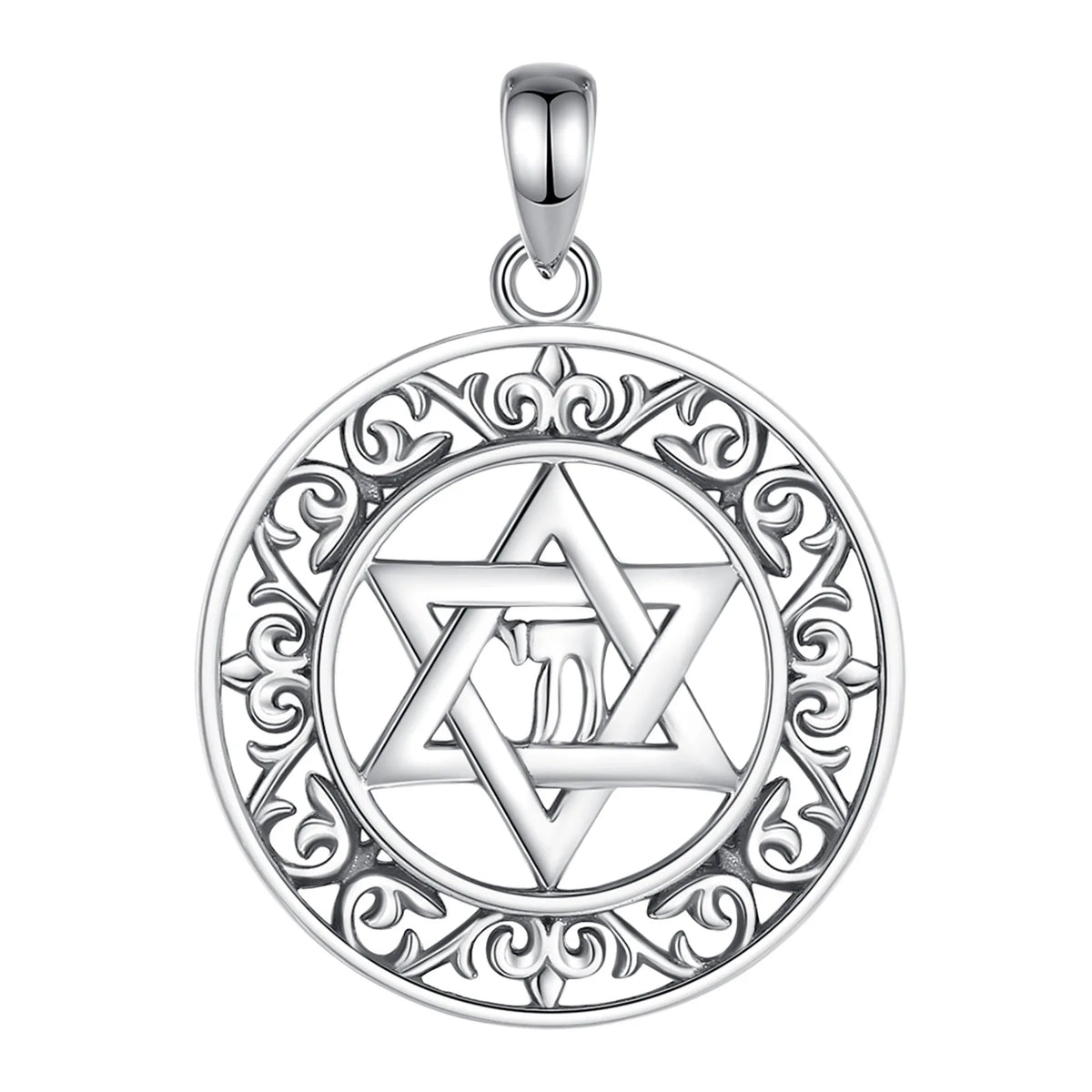 Davidstern Anhänger | 925 Sterling Silber