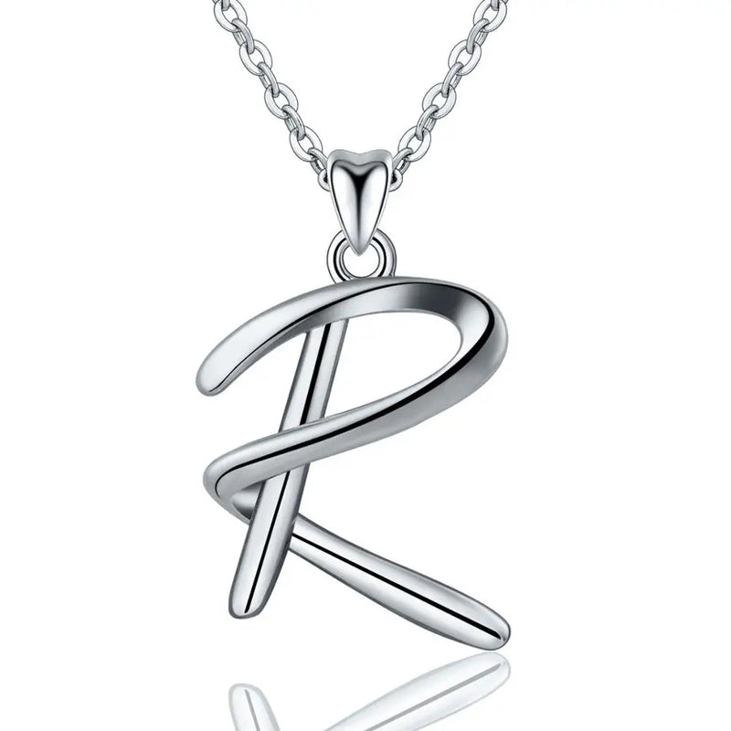 Buchstaben Anhänger R | 925 Sterling Silber | Eudora