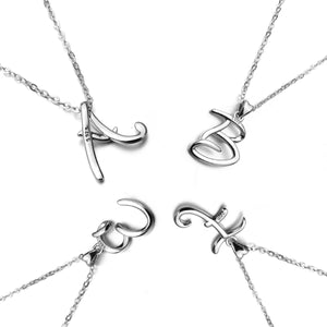 Letter Pendant B | 925 Sterling Silver | Eudora