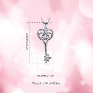 Happiness Key Anhänger – 925 Sterling Silber