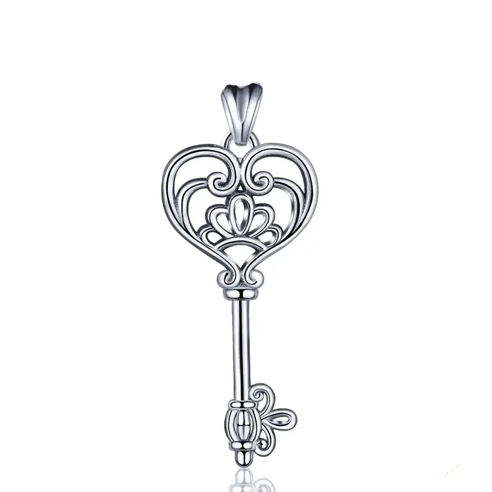 Happiness Key Anhänger – 925 Sterling Silber