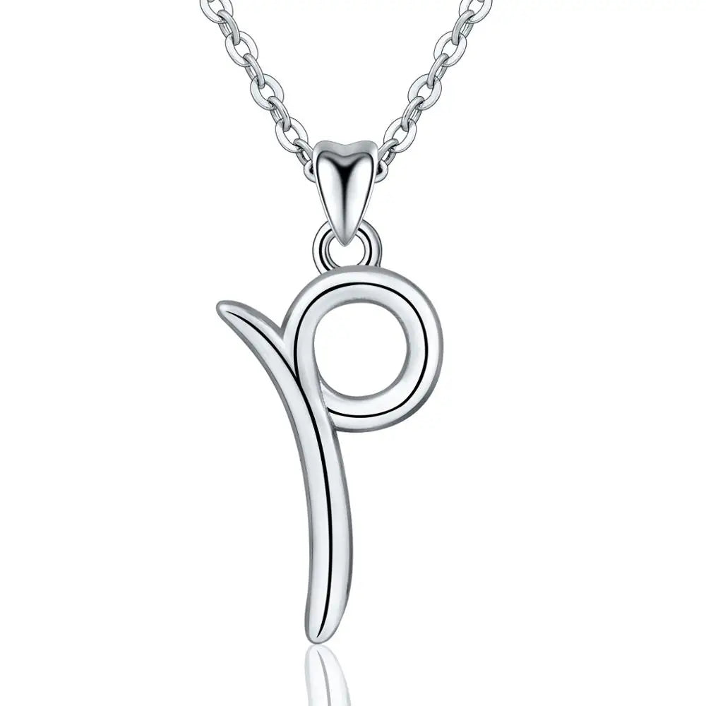 Buchstaben Anhänger P | 925 Sterling Silber | Eudora