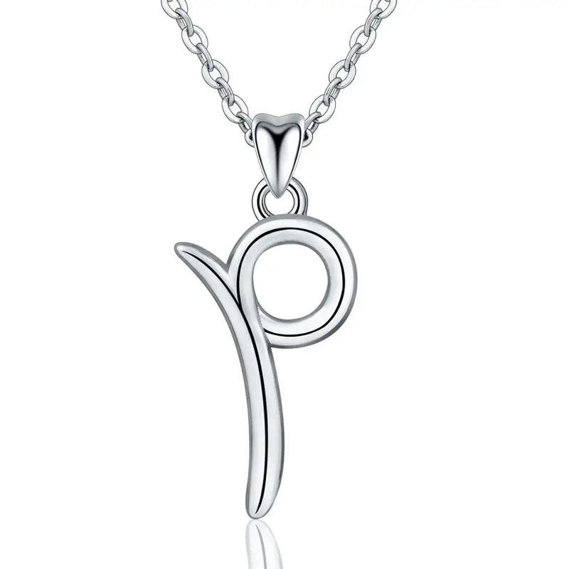 Buchstaben Anhänger P | 925 Sterling Silber | Eudora