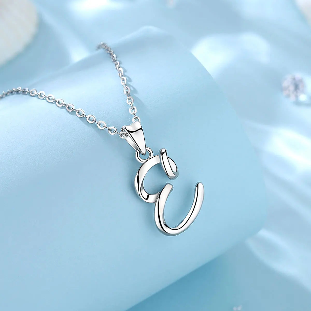 Buchstaben Anhänger W | 925 Sterling Silber | Eudora