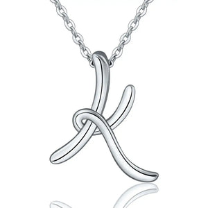 Letter Pendant K | 925 Sterling Silver | Eudora