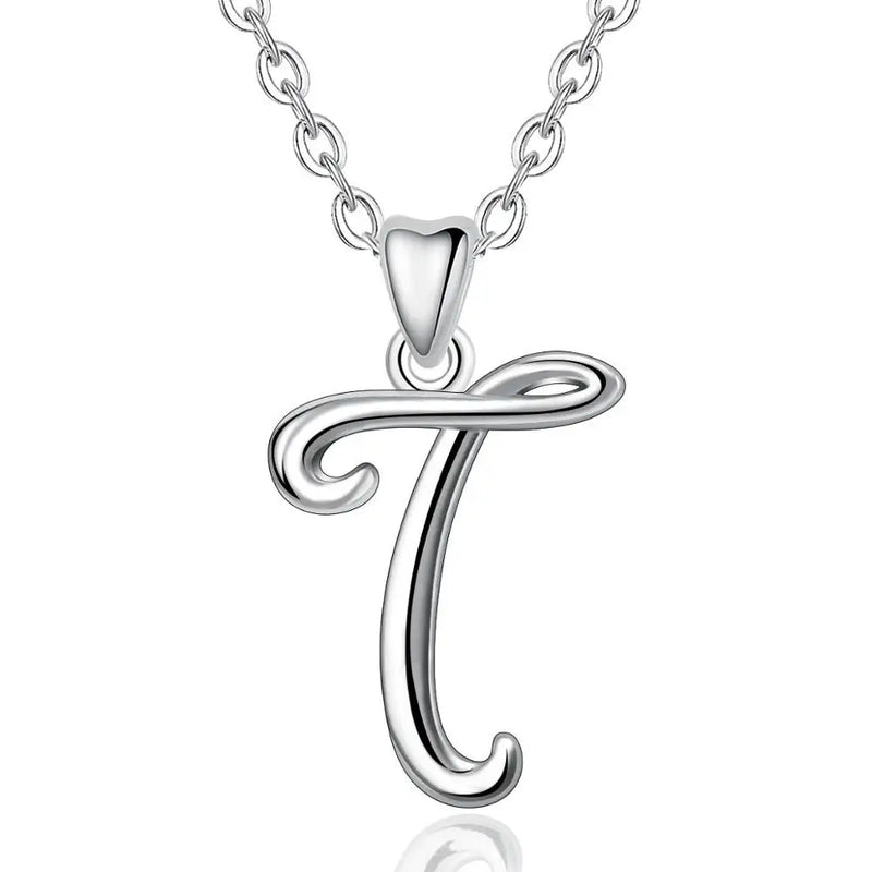 Buchstaben Anhänger T | 925 Sterling Silber | Eudora