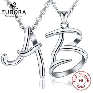Letter Pendant N | 925 Sterling Silver | Eudora