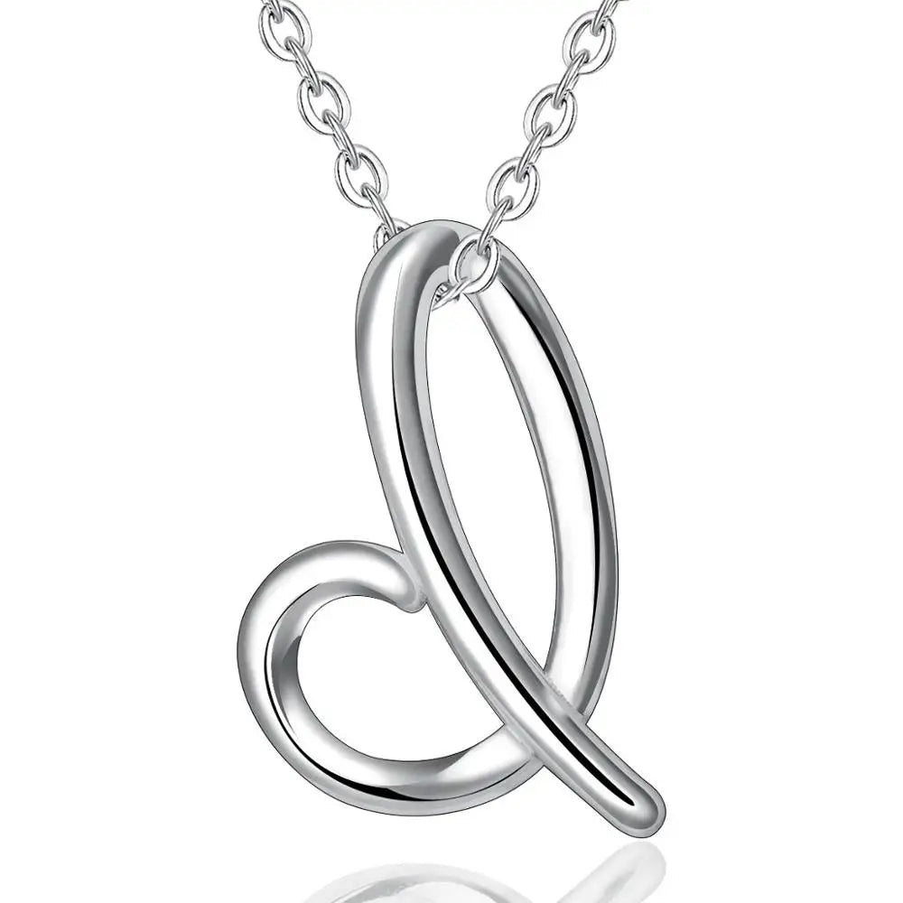 Letter Pendant I | 925 Sterling Silver | Eudora