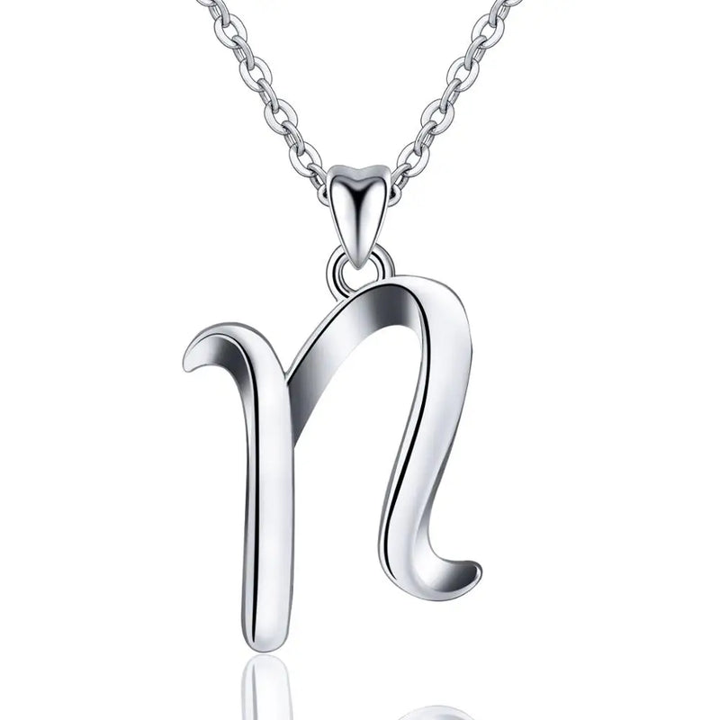 Buchstaben Anhänger N | 925 Sterling Silber | Eudora