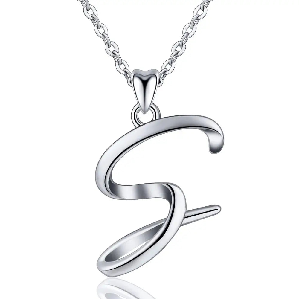Letter Pendant S | 925 Sterling Silver | Eudora