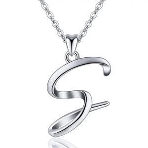 Letter Pendant S | 925 Sterling Silver | Eudora