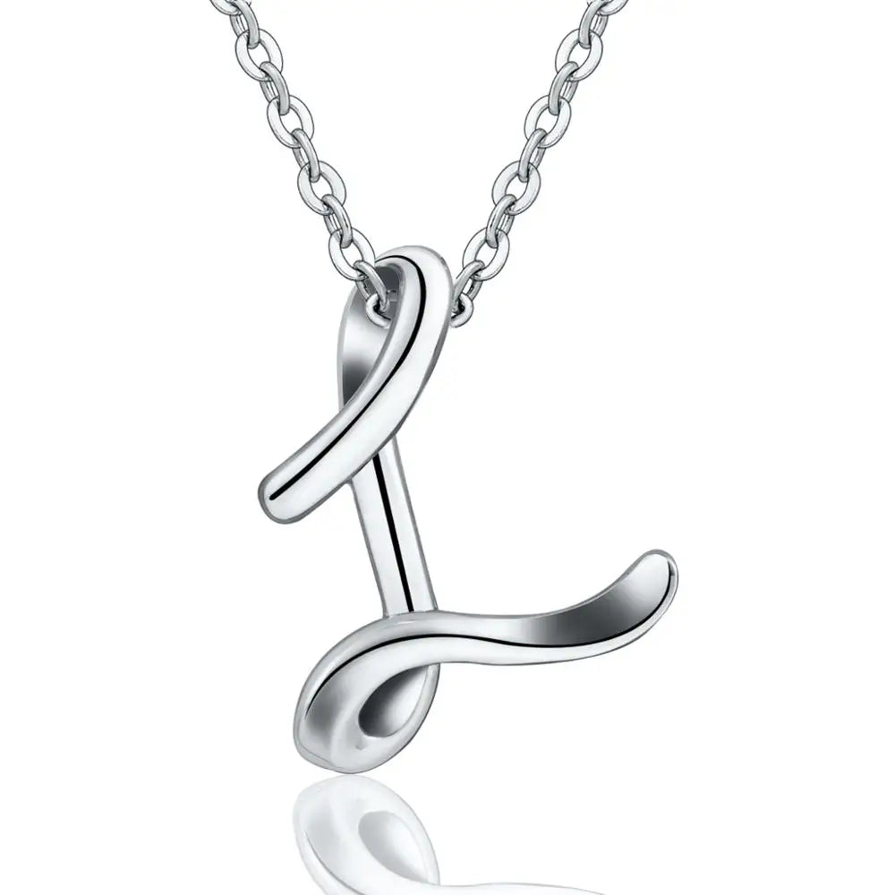Letter Pendant L | 925 Sterling Silver | Eudora