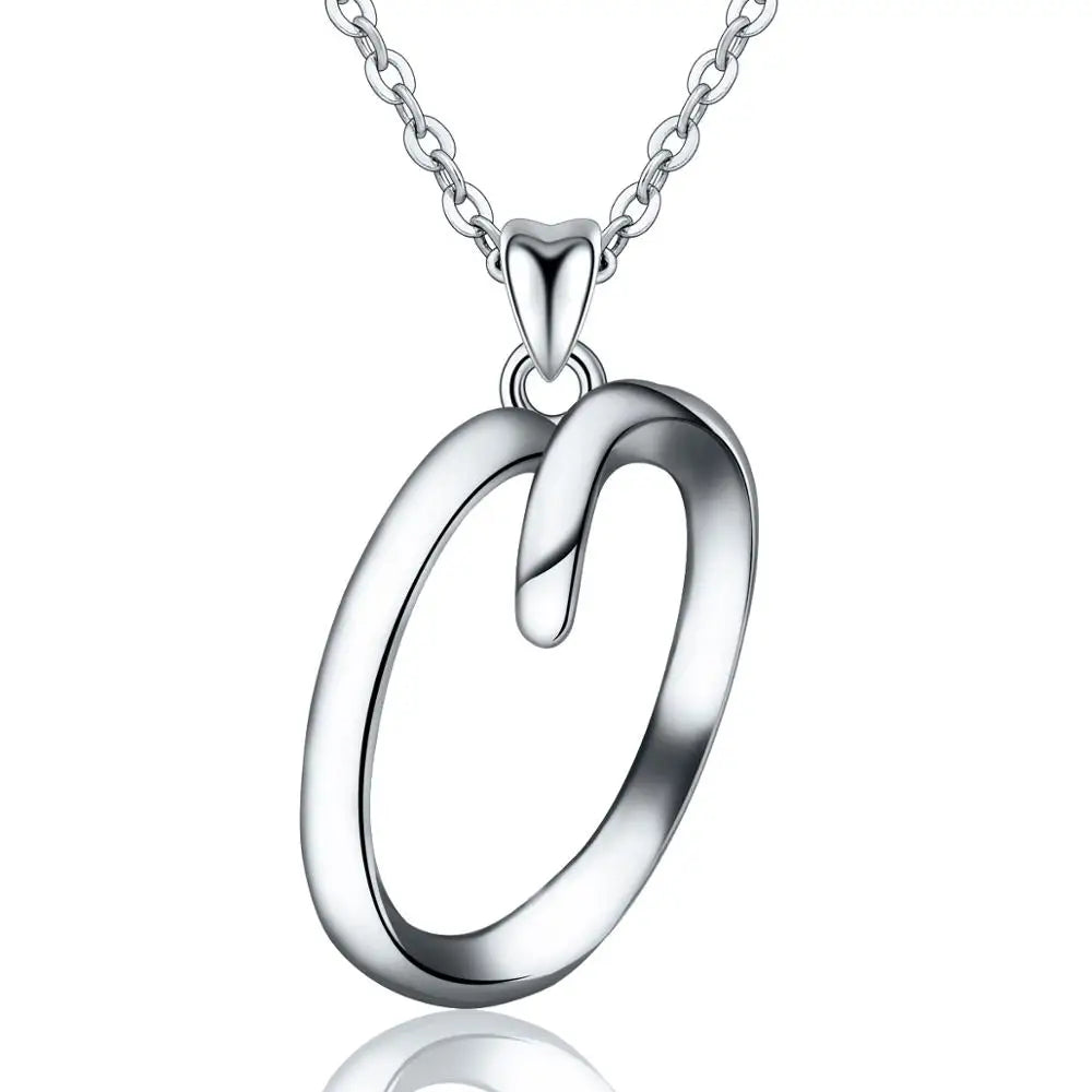 Letter Pendant O | 925 Sterling Silver | Eudora