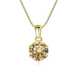 Moissanit Anhänger 1 CT | 925 Sterling Silber | D VVS1