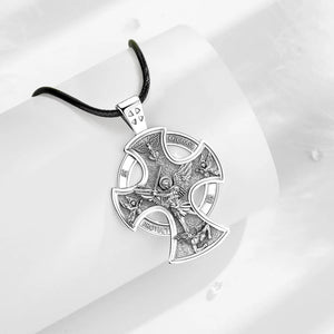 Archangel Michael Pendant Vintage | 925 Sterling Silver | Eudora
