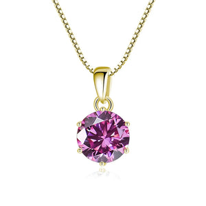 Moissanit Anhänger 1 CT | 925 Sterling Silber | D VVS1