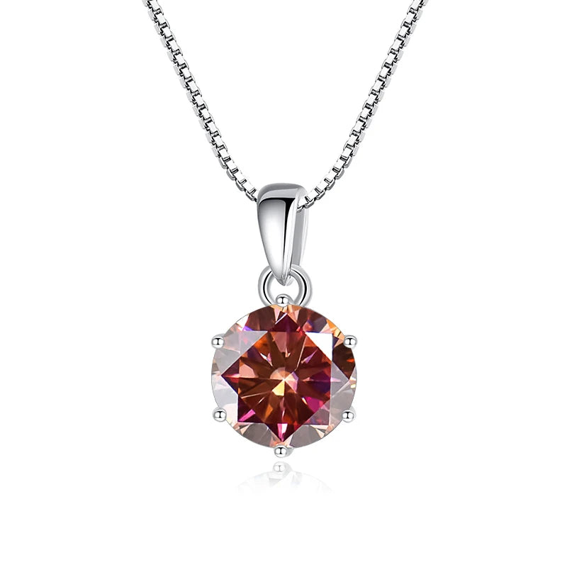 Moissanit Anhänger 1 CT | 925 Sterling Silber | D VVS1