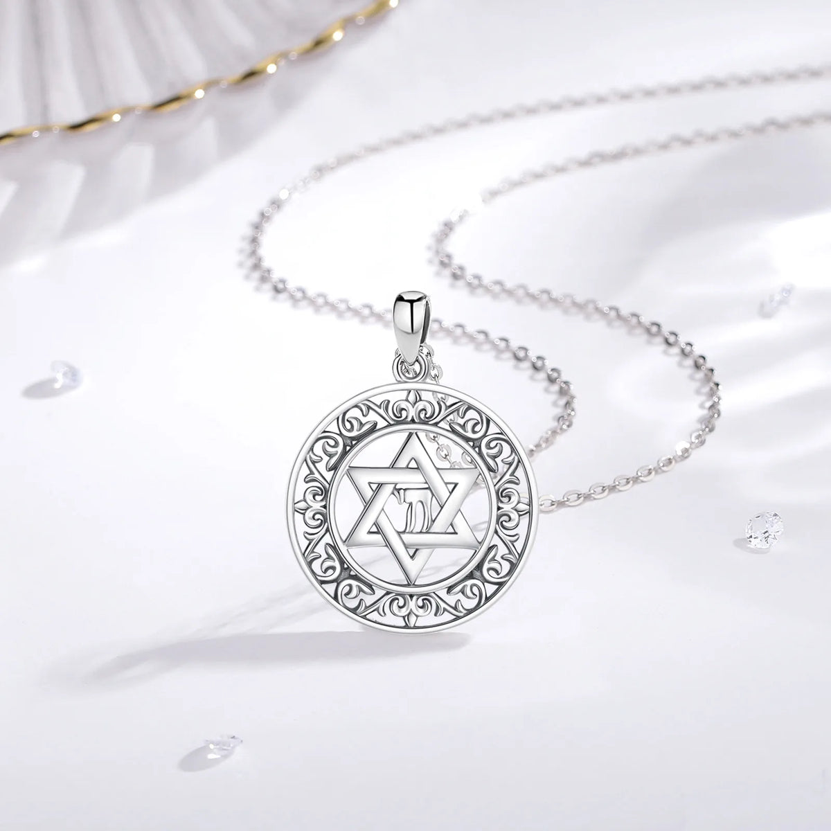 Davidstern Anhänger | 925 Sterling Silber