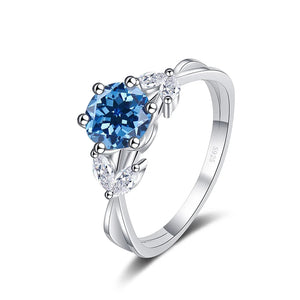 Brillant-Ring – 925 Silber, Moissanit 1 CT, Luxury-Edition