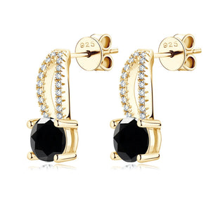 Wassertropfen Ohrringe | 925 Sterling Silber | Moissanit | 1 Karat | Multicolor