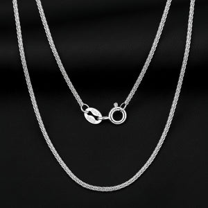 925 Sterling Silver Chopin Chain Necklace