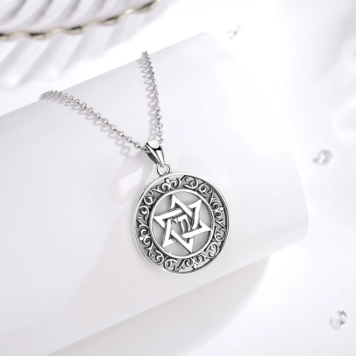 Davidstern Anhänger | 925 Sterling Silber