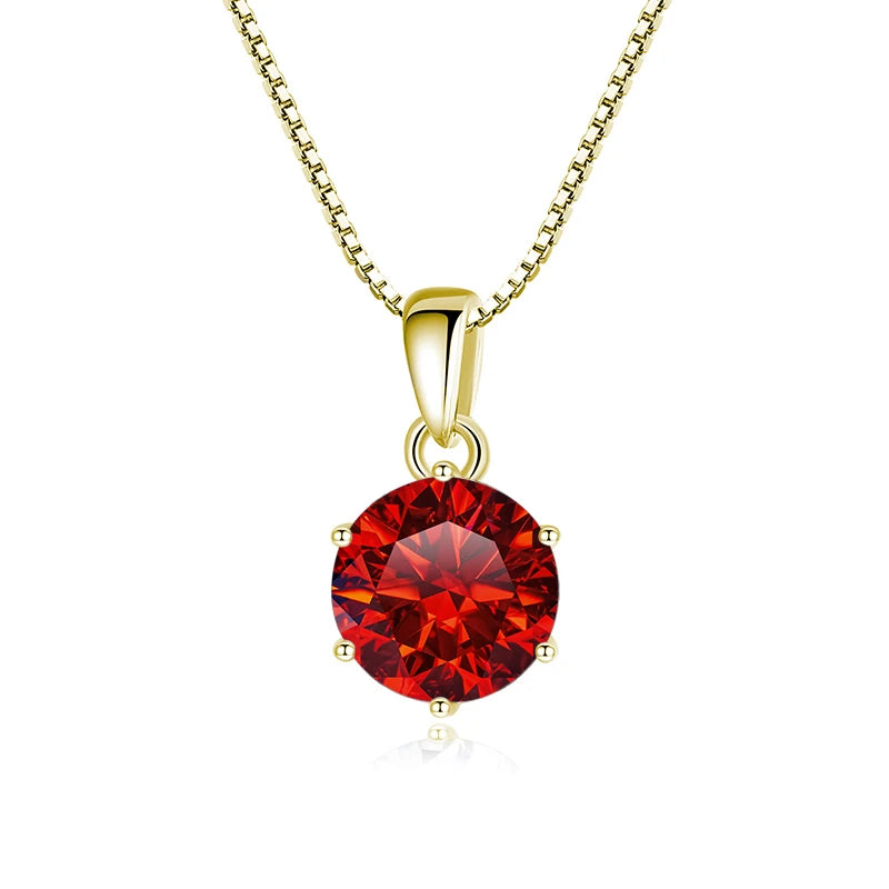 Moissanit Anhänger 1 CT | 925 Sterling Silber | D VVS1