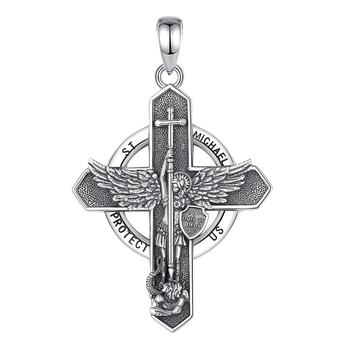 Erzengel Michael Anhänger | 925 Sterling Silber | Eudora