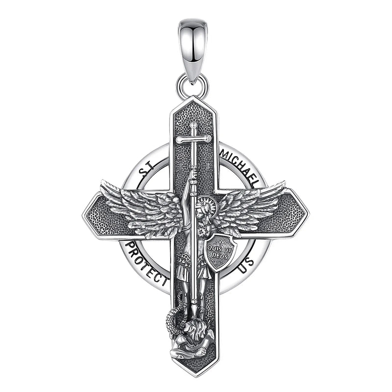 Erzengel Michael Anhänger | 925 Sterling Silber | Eudora