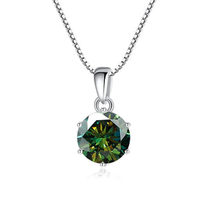 Moissanit Anhänger 1 CT | 925 Sterling Silber | D VVS1