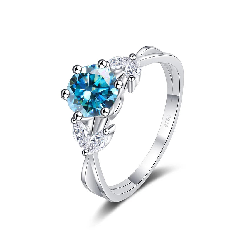 Brillant-Ring – 925 Silber, Moissanit 1 CT, Luxury-Edition