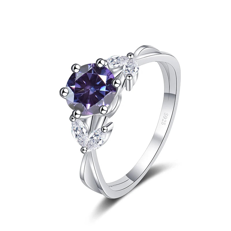 Brillant-Ring – 925 Silber, Moissanit 1 CT, Luxury-Edition