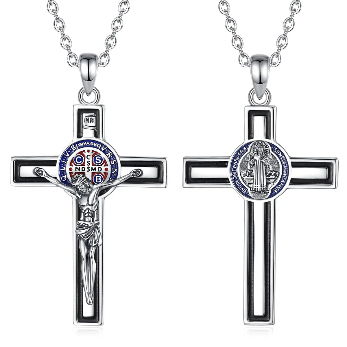 Crucifix Cross Pendant | 925 Sterling Silver | Eudora