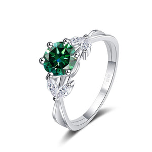 Brillant-Ring – 925 Silber, Moissanit 1 CT, Luxury-Edition