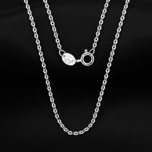 925 Sterling Silver O Cross Chain Necklace