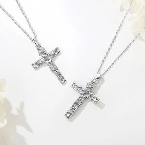 Kruzifix Kreuz Anhänger | 925 Sterling Silber | Jesus Christus Amulett