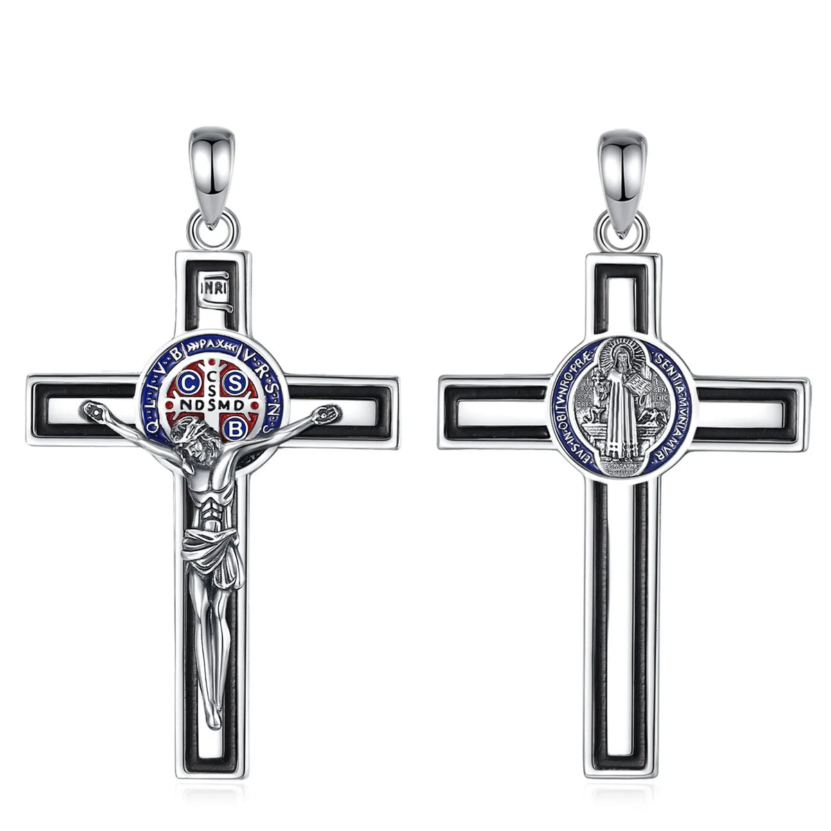 Crucifix Cross Pendant | 925 Sterling Silver | Eudora