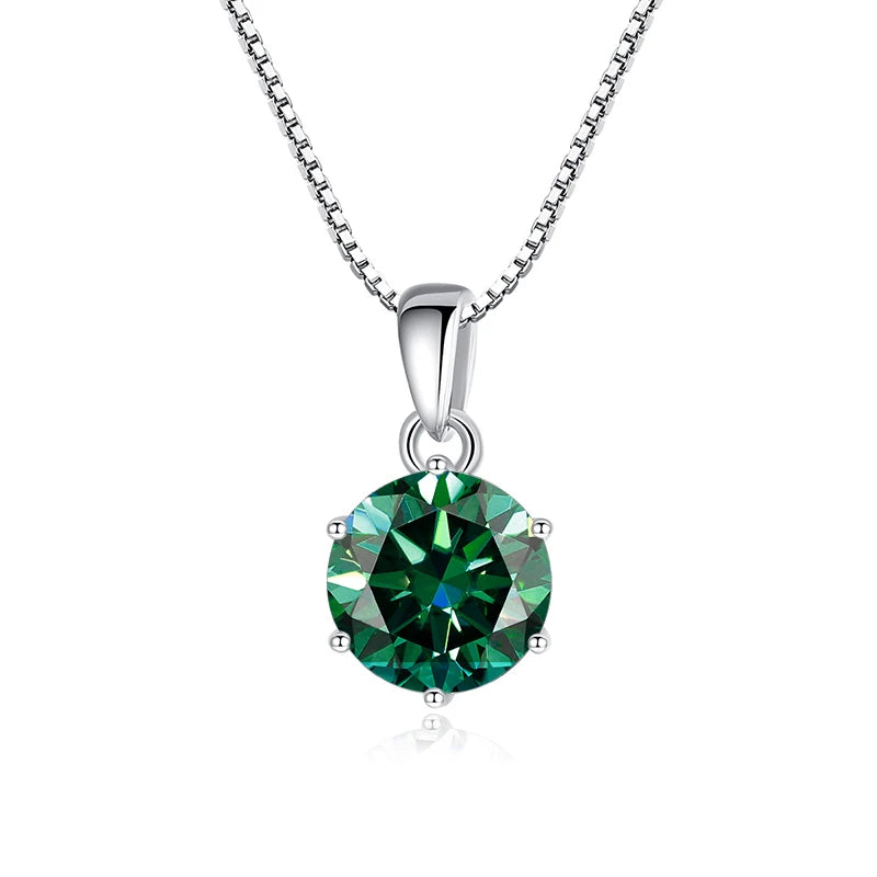 Moissanit Anhänger 1 CT | 925 Sterling Silber | D VVS1