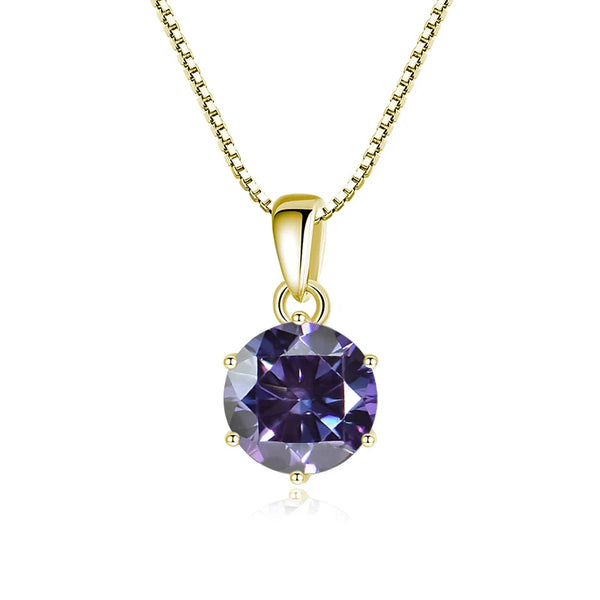 Moissanit Anhänger 1 CT | 925 Sterling Silber | D VVS1