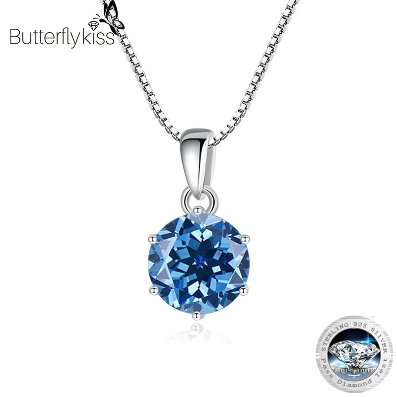 Moissanit Anhänger 1 CT | 925 Sterling Silber | D VVS1