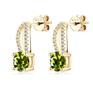 Wassertropfen Ohrringe | 925 Sterling Silber | Moissanit | 1 Karat | Multicolor
