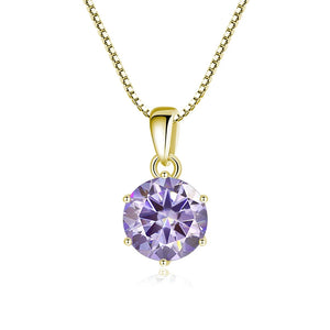 Moissanit Anhänger 1 CT | 925 Sterling Silber | D VVS1