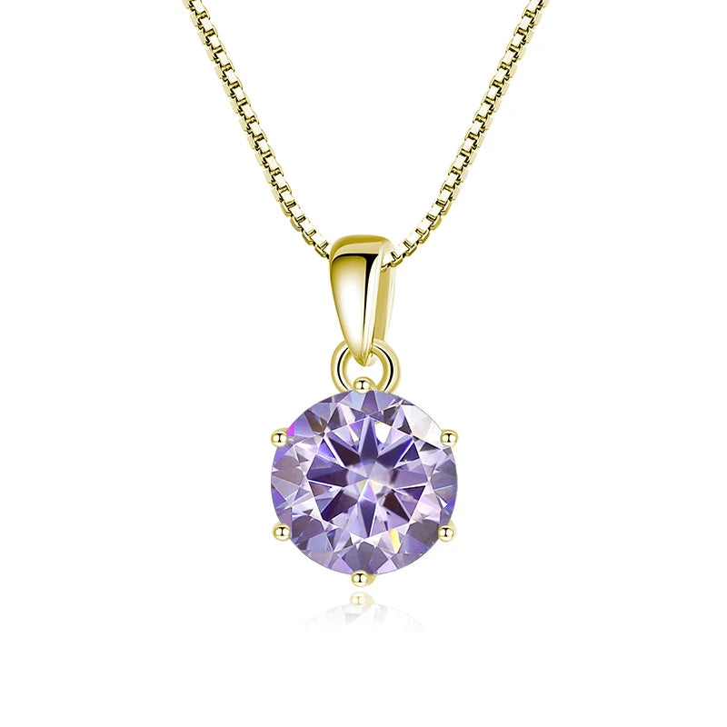 Moissanit Anhänger 1 CT | 925 Sterling Silber | D VVS1