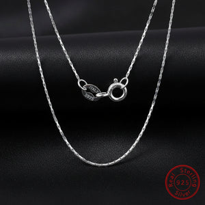 925 Sterling Silber Bamboo Chain Halskette