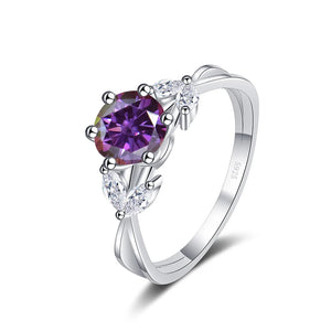 Brillant-Ring – 925 Silber, Moissanit 1 CT, Luxury-Edition