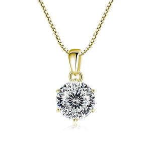 Moissanit Anhänger 1 CT | 925 Sterling Silber | D VVS1
