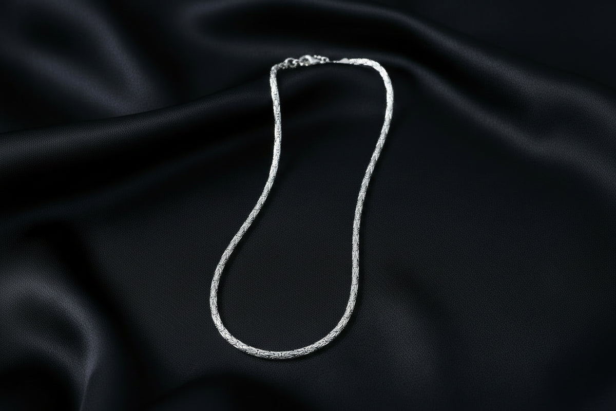 925 Sterling Silber Byzantine Chain Halskette