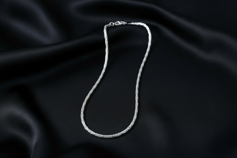925 Sterling Silber Byzantine Chain Halskette