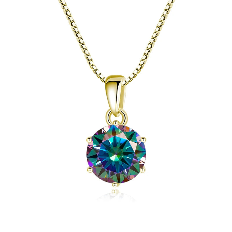 Moissanit Anhänger 1 CT | 925 Sterling Silber | D VVS1