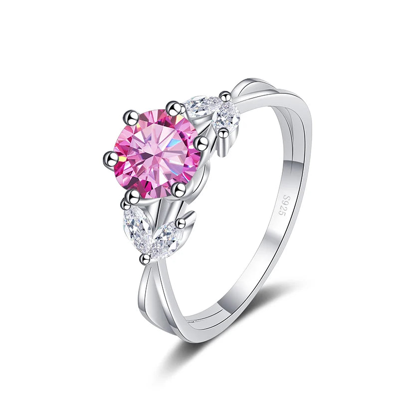 Brillant-Ring – 925 Silber, Moissanit 1 CT, Luxury-Edition